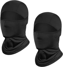 Achiou Balaclava Face Mask, Ski Mask for Men Women Football, Black 
