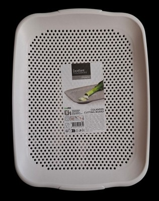 Excellent Houseware Abtropfbrett / Schneidebrett 27 x 36 cm Beige