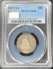 1877-CC 25c Seated Liberty Silver Quarter PCGS FR02 Lowball Carson City