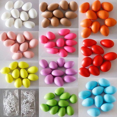 100 Stück Künstliche Ostereier Hängen Ornamente Kunst Basteln Neuheit Ostern