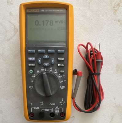 Fluke 289 True RMS CAT IV Digital Multimeter 50,000 Count 1000V 10A Leads