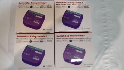 set of 4  SwitchBot Smart Relay Switch 1 - NEW