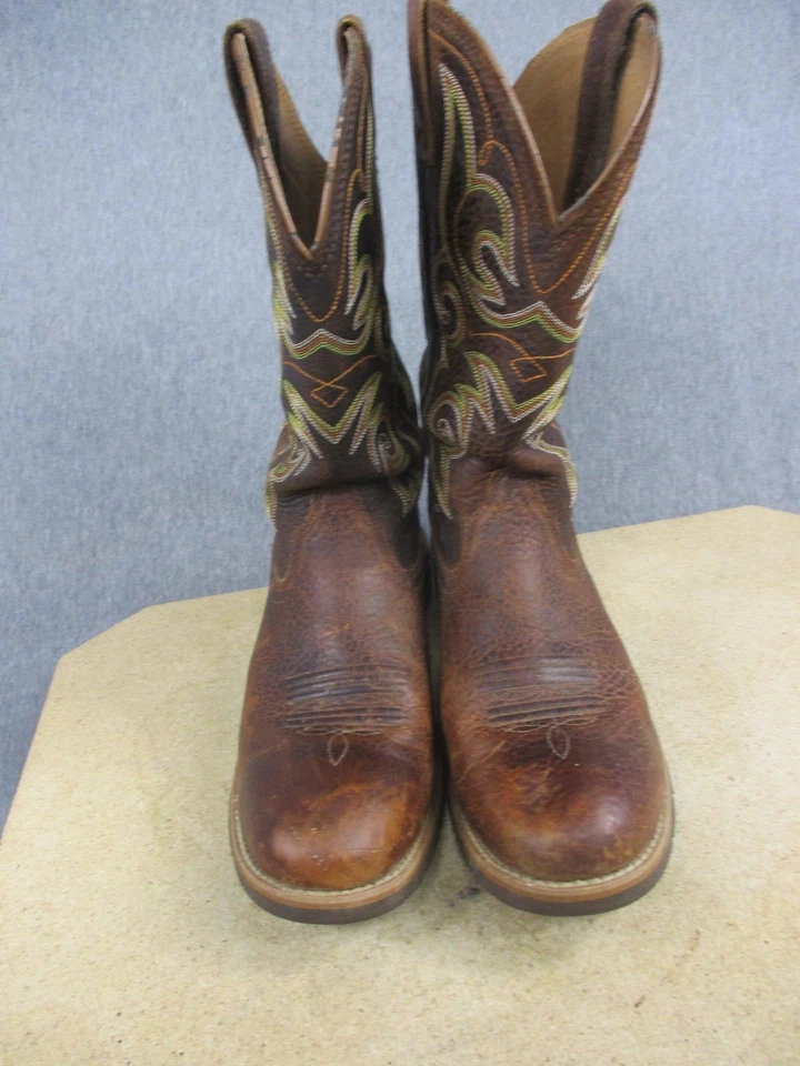 Botas Ariat Mujer Talla 9 Cuero Marrón Vaquero Occidental Roper Trabajo 4LR 10014161 Foto 4 de 4