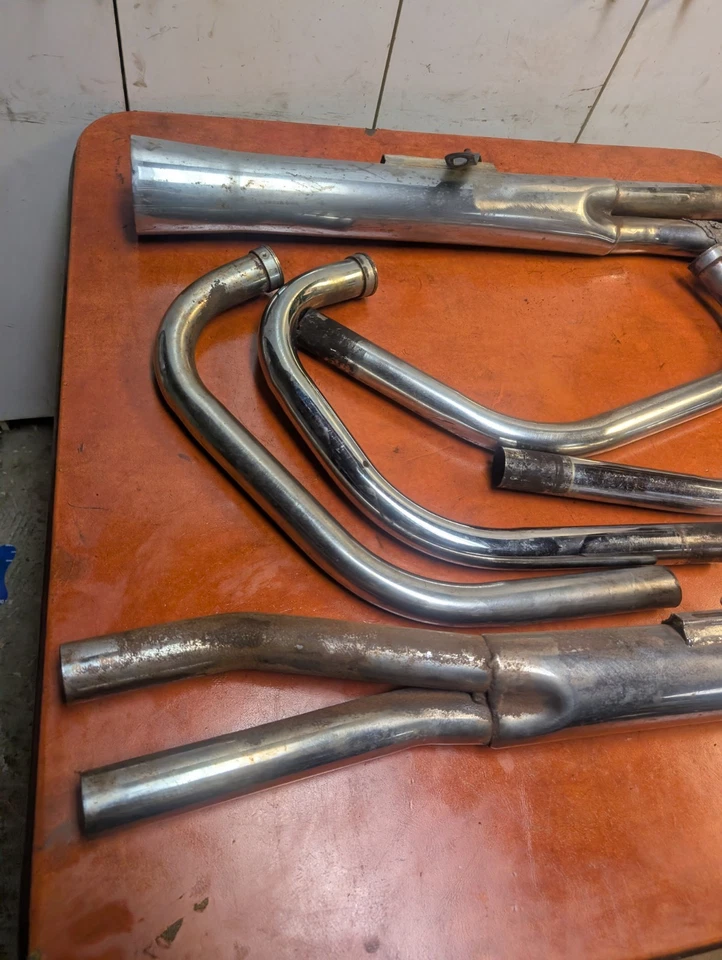 HONDA CB750 C 1980-1982 TUBOS SILENCIADORES ESCAPE OEM 82 CB750C Custom CB 750 Foto 3 de 4