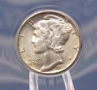 1936 "S" Mercury SILVER Dime 10c ANACS MS64 #841 Unc BU Uncirculated ECC&C, Inc.