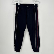 Moncler Pants Boys 10 Years Blue Pull On Tapered Sweatpants Kids