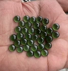 Natural Green Serpentine Round 4x4 mm to 20x20 mm Cabochon Loose Gemstone Lot