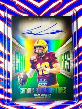 2025 Bowman Chrome U Sam Leavitt Campus Star Signatures Green Auto /99 #CSS-SL