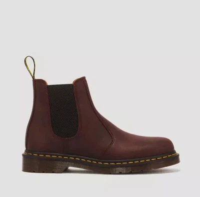 Dr. Martens 2976 Bottes Chelsea Crazy Horse Rouge, Toutes Tailles - Photo 1/4