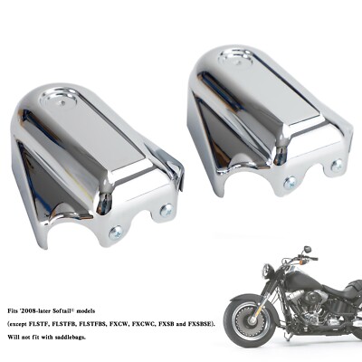 Bar Shield Hinterachsabdeckungen Schwinge für Softail FLS FLSTN 2008-2017 Chrome