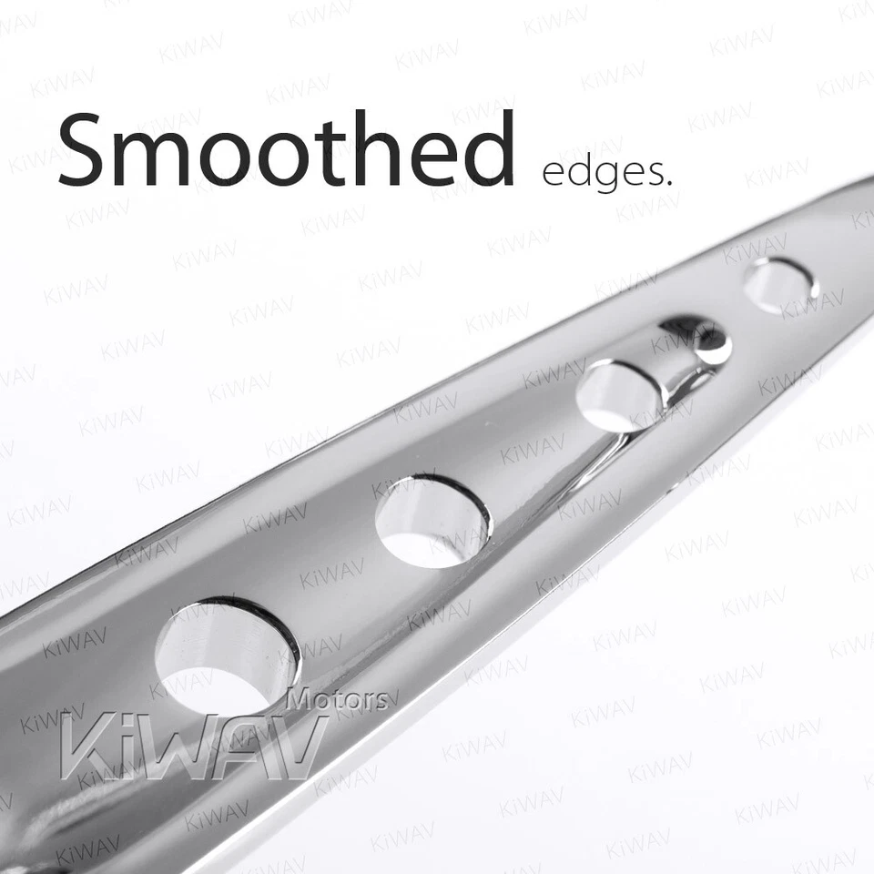 Комплект хромированных рычагов ручного управления KiWAV 4 отверстия подходит для 2008 Harley Street Glide FLHX - Изображение 3 из 4