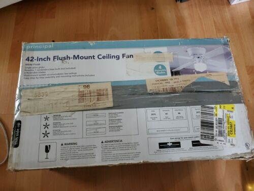 42-Inch Flush Mount Ceiling Fan, 4 Blade, 110 Volt - Picture 3 of 8
