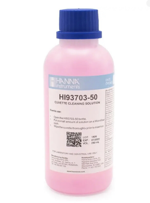 HANNA INSTRUMENTS HI9370350 CUVETTE CLEANING SOLUTION, 250ML (m) eBay