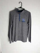 UK Wildcats Colosseum Athletics Long Sleeve pullover 1/4 Zip Shirt Mens Size...