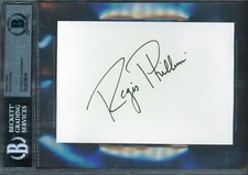 Regis Philbin Signed 4x6 Index Card Beckett BAS Slabbed Deal or No Deal