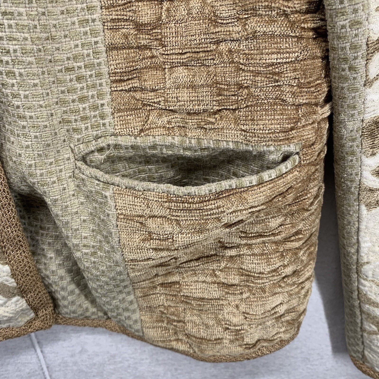 Vintage Patchwork Jacket Max & Mabel Texture Crea… - image 7