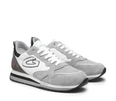 Alberto Guardiani Sneaker WEN 009207 Wildleder und Stoff grau-weiß SALE