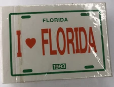 I Love Florida Playing Cards Sealed 1993 The U.S Playing Card Co Cincinnati Ohio