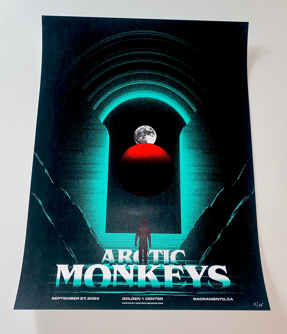 Arctic Monkeys Poster Sacramento CA Golden 1 Center 2023