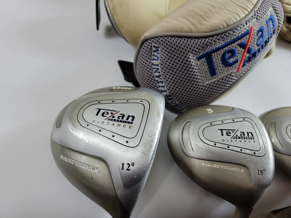 TEXAN CLASSICS DISTANCE DRIVER 12°, 3 WOOD 15°, 5 WOOD 18, 7 Wood 21 LOT 4 RH - Image 2 of 4