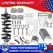 G4KJ 2.4L Engine Overhaul Rebuild Kit - Crankshaft Rods Timing For HYUNDAI KIA