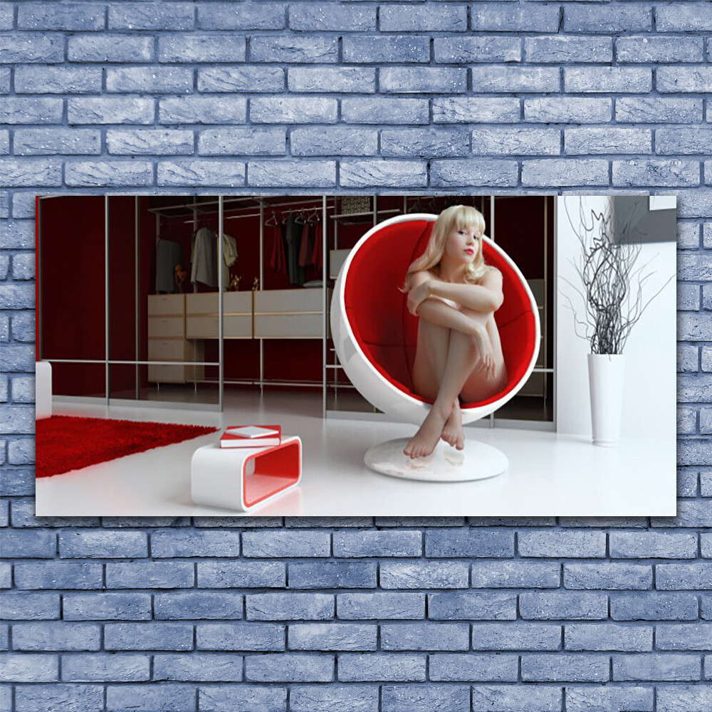 Tableau Plexiglas 140x70 design femme décoration murale salon moderne