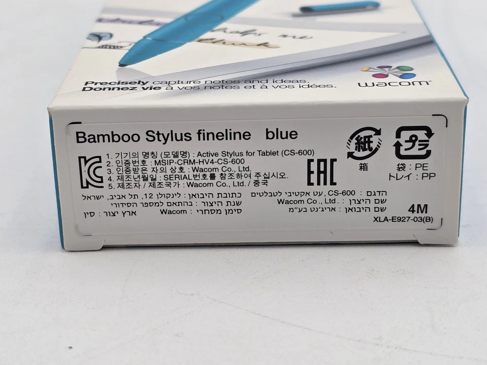 Wacom Bamboo Stylus Fineline - Blue - For iPad Mini, iPad 3, iPad Air - New - Image 3 of 3