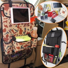 Car Auto Seat Back Organizer Folding Sack Tray Holder Multi-pocket Storage Tray