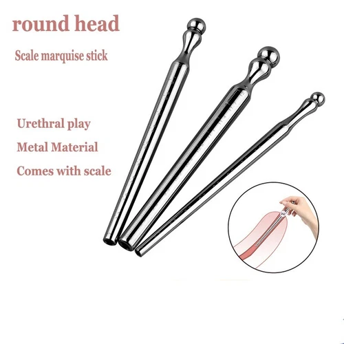 Dilatador de acero inoxidable metal que suena uretral estiramiento del pene tapón hueco para hombres - Imagen 6 de 15