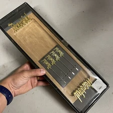 NEW 15.75” by 5” Wood Cutting / Cheese Serving Board “THANKFUL” W/ Forks Pokers