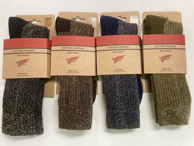 Red Wings Shoes Cotton Cushion Boot Sock, XL(men's shoe 12-16), 3 pairs