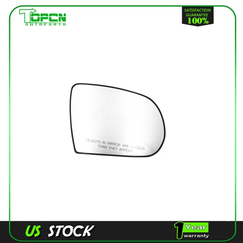 Door Mirror Glass W/Plate Passenger Side Chrome For 14- Jeep Cherokee 68228910AA