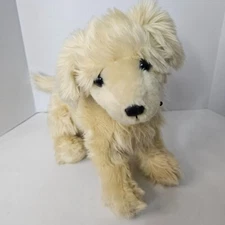 FAO Schwarz Golden Retriever Dog Plush Cream Puppy Stuffed Animal Toy
