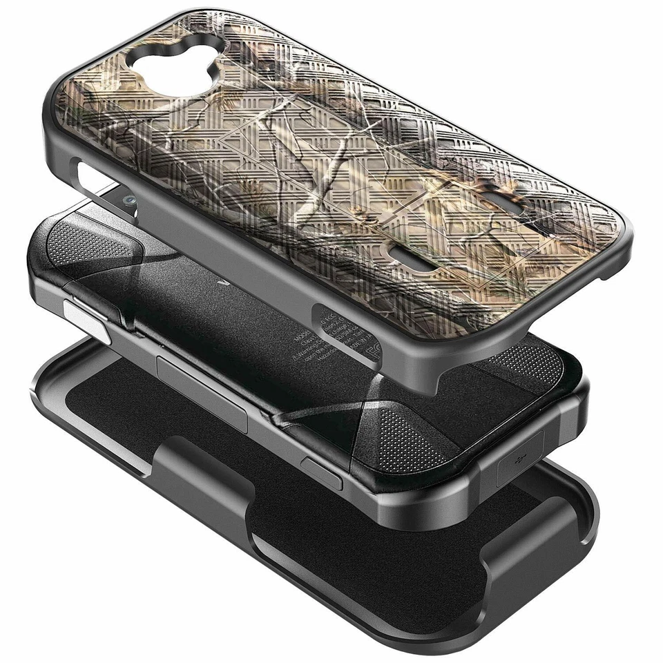 For Kyocera DuraForce PRO 2 E6900 Case Holster Clip Phone Cover + Tempered Glass - Image 4 of 4