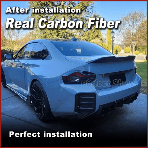 For BMW G42 G87 M2 M235i M240i Coupe 2022-23 REAL Carbon Rear Trunk Spoiler Wing - Picture 4 of 15