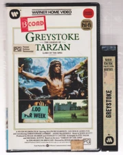 RARE BETA Video Tape GREYSTOKE LEGEND OF TARZAN Clamshell Ex-Rental Warner Home