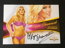 2011 Benchwarmer RYAN SHAMROCK Bubblegum Gold Foil Black Auto Wrestling WWE 👙