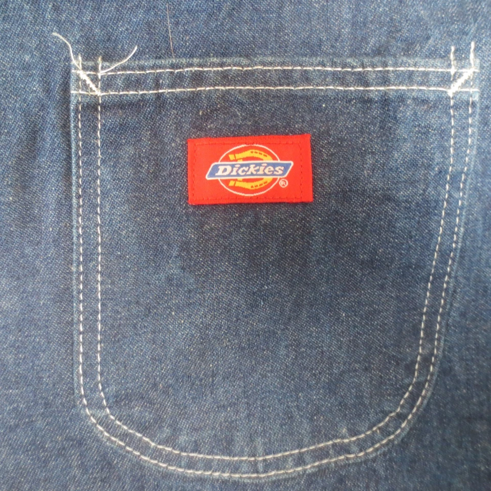 Chaqueta de Granero Dickies De Colección Para Hombres XXXL Azul Manta Forrada Denim Tareas Abrigo Trabajo Foto 3 de 4