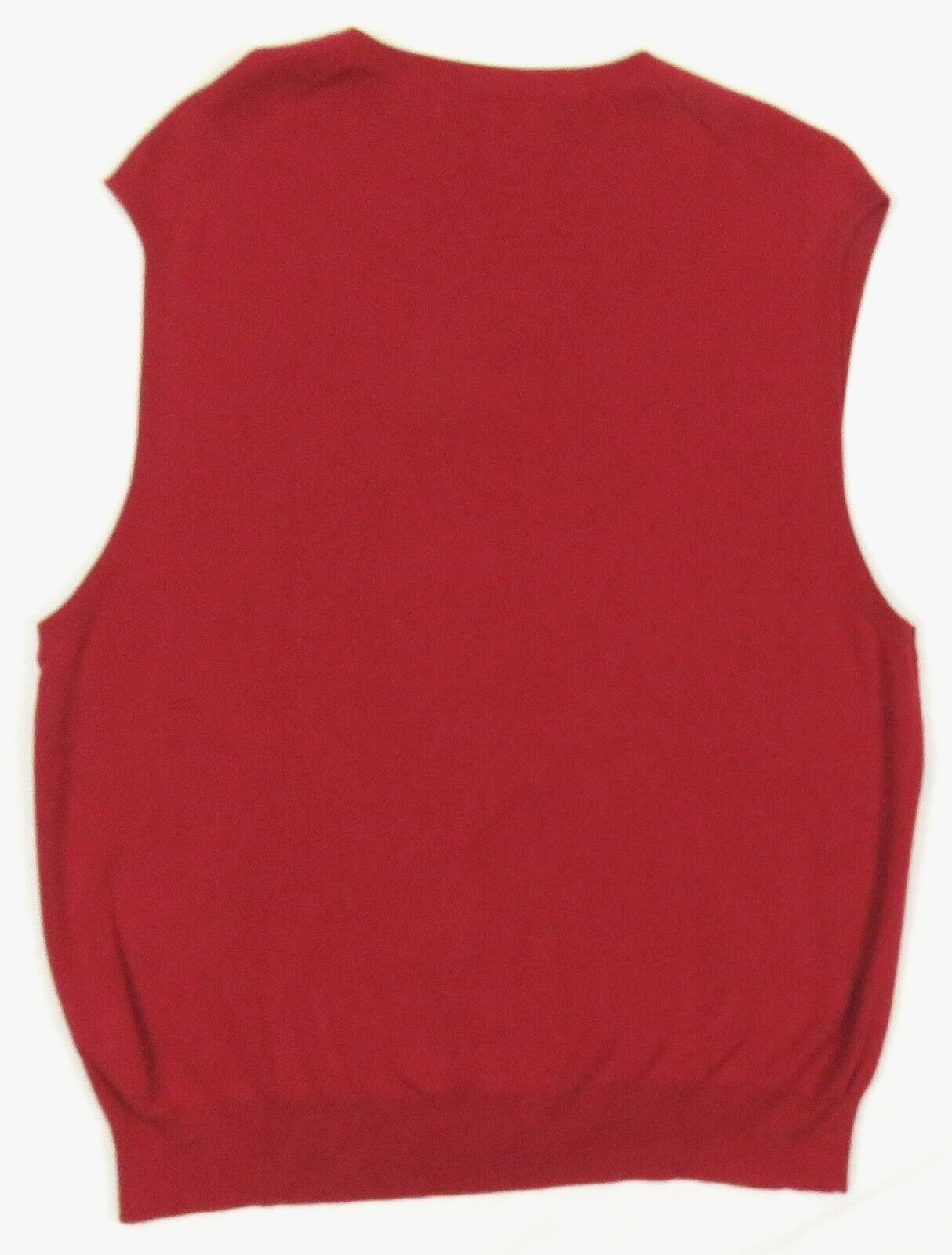 PONY Giacca Gilet Polo Ralph Lauren 100% Cotone Rosso Da Uomo Rosso Collo a V XL