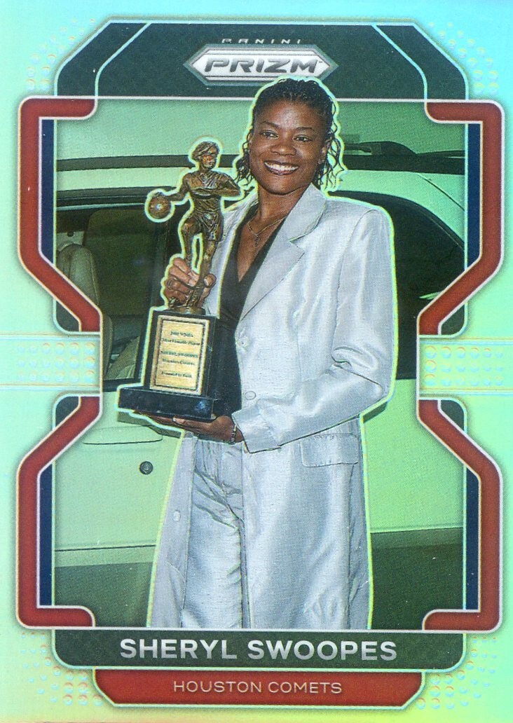 2022 Panini Prizm WNBA SHERYL SWOOPES #62 SILVER PRIZM TROPHY CARD
