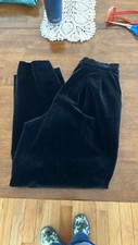 Vintage 90  s Double Darted Velvet Woman  s GIORGIO ARMANI Trousers
