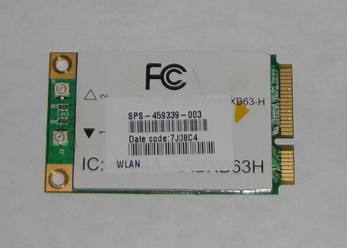 HP 459339-003, 459339-001 802.11b/g WIRELESS CARD