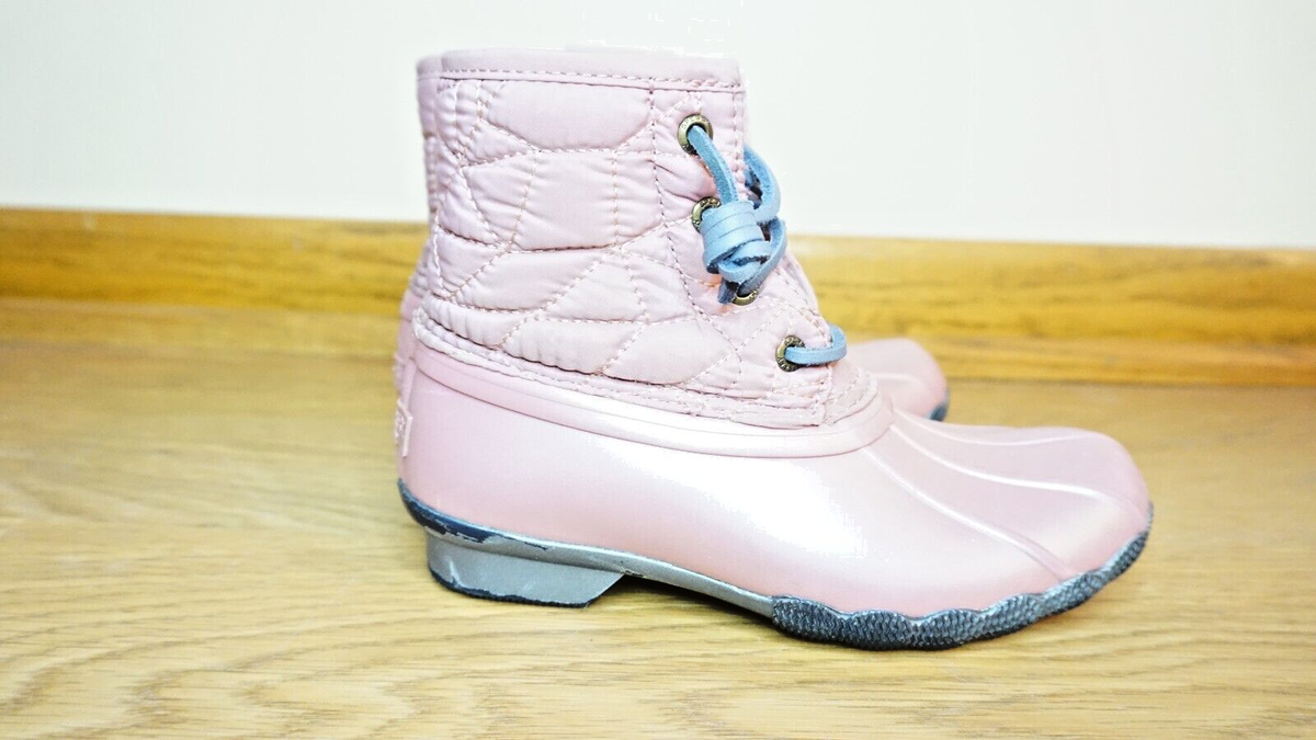 duck boots sperry pink