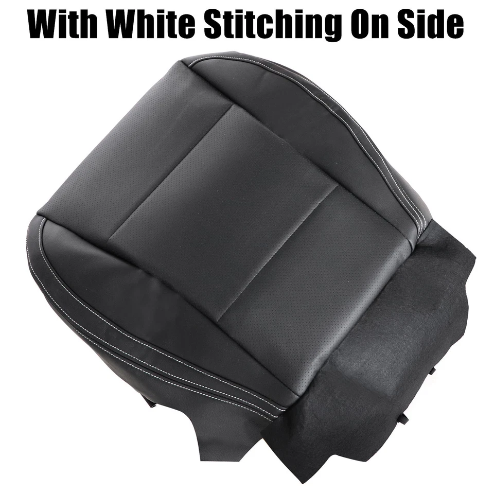 Cubierta de asiento inferior de cuero para conductor para Subaru Outback Legacy 2015 2016 2017 negra Foto 2 de 4