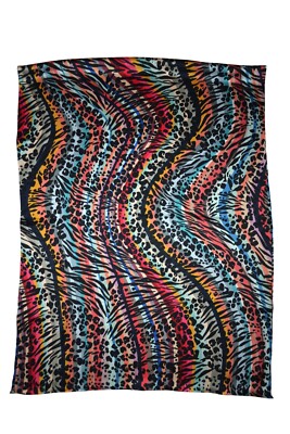 Paul Smith Hauptlinie Zebra Leopardenmuster Signature Wirbel Seide Damen Schal