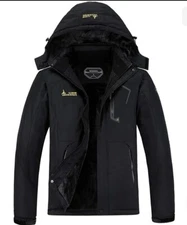 MOERDENG Men's Waterproof Ski Jacket Warm Winter Snow Rain Coat Mountain Large