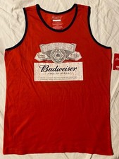 BUDWEISER Beer bottle USA king MENS New SLEEV...