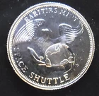 Discoverer Space Shuttle Rarities Mint Bullion-999 Silver 1 Oz Ounce Art Coin