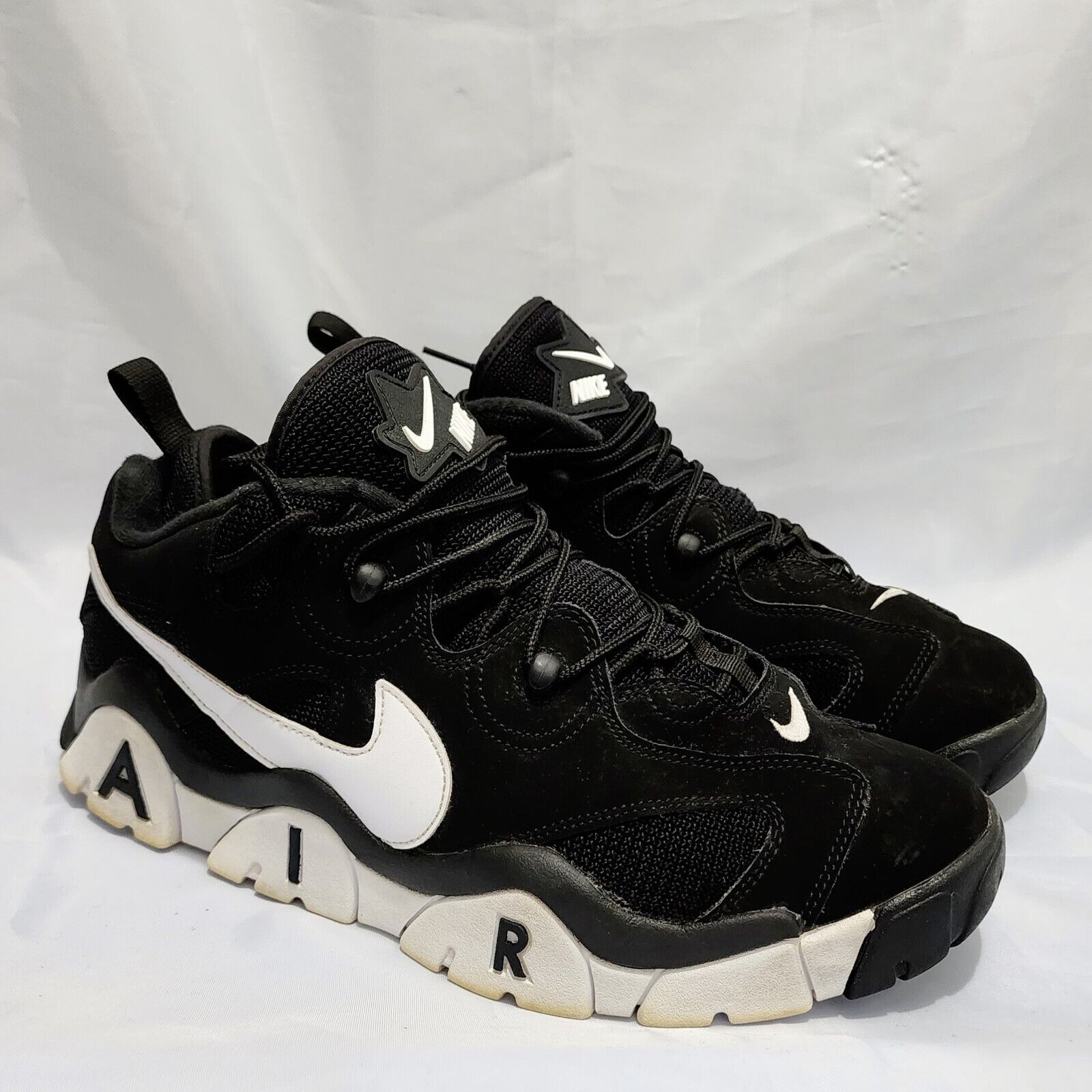 kleuring landheer Gedragen Nike Air Barrage Low Sneaker CD7510-001 Black White Classic Clean  Men&#039;s Size 12 | eBay