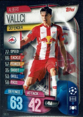 Topps Match Attax Champions League 19/20 Karte Nr. SAL 9 Albert Vallci Salzburg